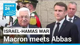 French President Macron meets with Palestinian leader Abbas in Ramallah • FRANCE 24 English