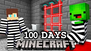 Escaping from a 100 DAYS PRISON in Minecraft!