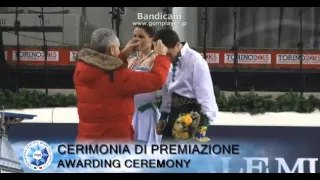 Campionati Italiani Assoluti 2015 Victory ceremony Ice Dance