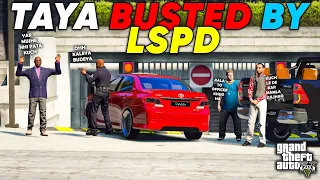 TAYA ABU AND HIS BABY GOT BUSTED BY LSPD | GTA 5 | Real Life Mods #418 | URDU |