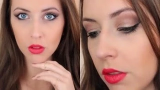 Night Out / Clubbing Makeup Tutorial ♡ Dramatic Wing Eyeliner & Lips | Courtney Lundquist