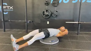 BOSU Bicycle Crunch