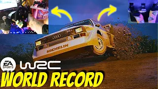 [World Record] AUDI SPORT QUATTRO (Rally Mexico) Ea Sports WRC - Wheel + Foot cam