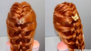 ПРИЧЕСКА В ШКОЛУ ПЛЕТЕНИЕ|ЛЕГКАЯ БЫСТРАЯ КОСА ИЗ РЕЗИНОК КОЛОСОК|HAIRSTYLES FOR SCHOOL|ЕЛЕНА ЗАИТОВА