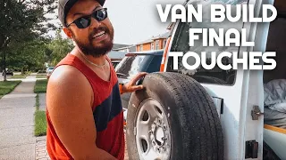 Finishing the FINAL TOUCHES on our VAN BUILD | GMC Savana Van Conversion | Vanlife Van Build