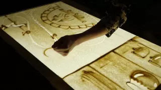 Золушка. Песочное шоу. Рисование песком. Пески времени. The Sands of Time.  sand painting.