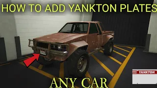 💥HOW TO ADD YANKTON PLATES TO ANY CAR💥😂 GTA 5 ONLINE GLITCHES