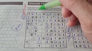 🌻(#8568) Saturday. Binary01 Sudoku puzzle. Bonus Extra edition. 05-18-2024 Extra part 2 of 2