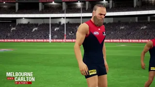 AFL Melbourne VS Carlton Highlights R22 2022 AFL Evolution 2