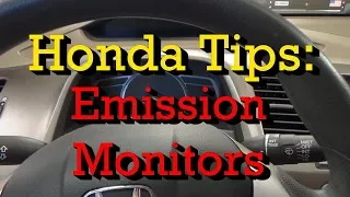 Honda Tips: Easy Emission Monitors Check