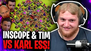 🤭🤯 TRYMACS reagiert auf INSCOPE & TIM vs. KARL ESS! Free2Play Challenge in Clash of Clans!