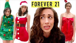 TRYING ON UGLY CHRISTMAS DRESSES FROM FOREVER 21!