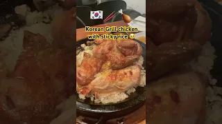 Korean whole grilled chicken with sticky rice . #leanmeat #grillchicken #seoultravelguide