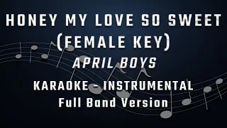 HONEY MY LOVE SO SWEET - FEMALE KEY - FULL BAND KARAOKE - INSTRUMENTAL - APRIL BOYS