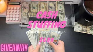 Cash Envelope Stuffing | $684 | February Paycheck #4 | Dave Ramsey Inspired