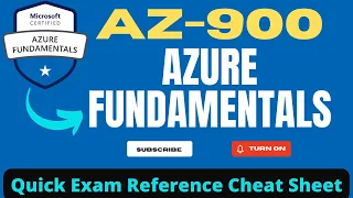 AZ-900 Azure Fundamentals - Quick exam reference cheat sheet [All Services Explained]