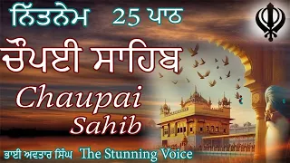 Chaupai Sahib Path Fast 25 | Vol 159 | Full Path Chaupai Sahib | Nitnem | Bhai Avtar Singh.