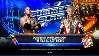 WWE 2K24; WWE Championship Match : Cody Rhodes vs The Rock