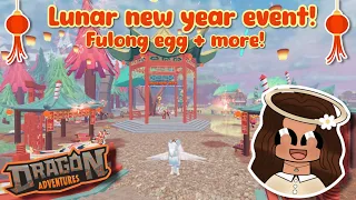 Lunar New Year Event! *fulong egg missions+more* (Dragon Adventures, Roblox!)