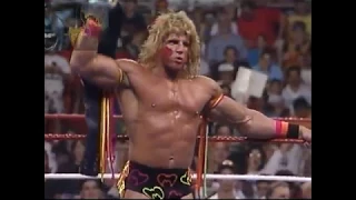 UNRELEASED Ultimate Warrior & Texas Tornado Vs Ravishing Rick Rude & Mr Perfect 8th Aug 1990