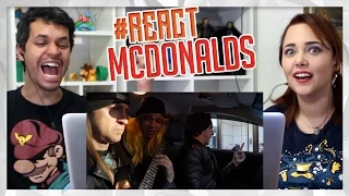 REACT PEDINDO MC DONALDS CANTANDO 2 (ROCK) Ft Cocielo e Detonator