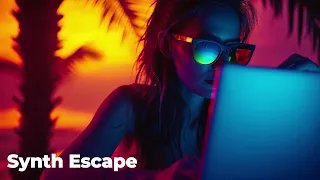 Synthwave Sunset House Mix - Retro Vibes Lounge - Work, Study, Create, Chill