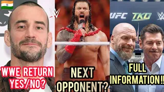 Roman Reigns Next Opponent For Saudi Arabia ? WWE & UFC Merger Contract details | Punk WWE Return |