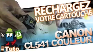Canon CL-541 Cartouche Couleur : Comment Recharger La Cartouche d'Encre