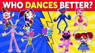 Who DANCES Better? 💃🎶 The Amazing Digital Circus VS Poppy Playtime | TADC vs Poppy Edition