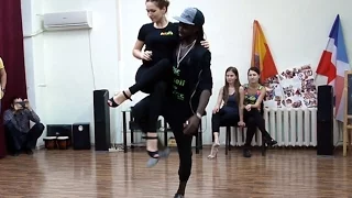 Kizomba. Frederico Pina и Юлия Пермикина (Perm' 2016)