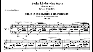 Mendelssohn - Song without Words, Op. 62, No. 1 in G Major, "May Breezes" Andante espressivo
