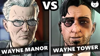 Telltale Batman Episode 4 - GO TO WAYNE ENTERPRISES vs GO TO WAYNE MANOR (Batman EP4 Choices)