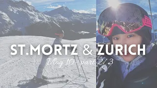 VLOG | Europe trip 2/3, ski trip at St.Mortz, fine dine, shop with me at Loro Piana, Zurich