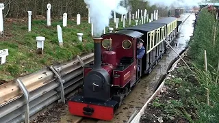 MEASE VALLEY LIGHT RAILWAY BRAND NEW 12 1/4" RAILWAY AT STATFOLD BARN,  TAMWORTH FIRST DAY 18.03.23