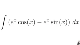 Integral e^xcos(x) - e^xsin(x) MIT Integration Bee Qualifying Exam 2016 Problem #9