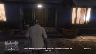 Even after you unlock Franklin's new house, he can access Denise's house - GTA V PS5