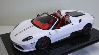 1/18 DinoModel Ferrari 430 Scuderia Spider 16M Bianco Fuji