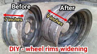 DIY - Wheel rims widening / using simple tools