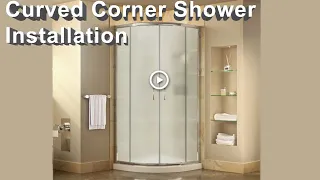 How to install curved corner shower enclosure | Step by Step