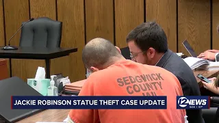 Suspect in theft, destruction of Jackie Robinson statue appears in court