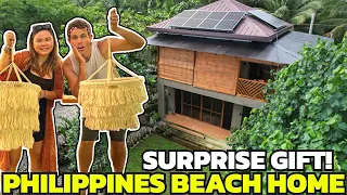 SURPRISE BEACH HOME GIFT! Province Life With Filipinos In Davao (Cateel)