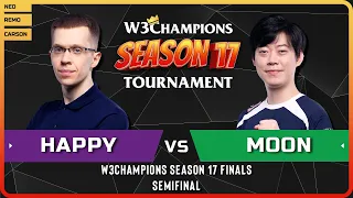 WC3 - [UD] Happy vs Moon [NE] - Semifinal - W3Champions Season 17 Finals