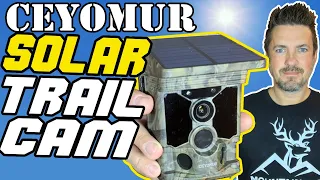 Ceyomur Solar Trail Camera CY95 Review☀️4K 30fps, CEYOMUR WiFi Bluetooth 40MP Game Camera, 120°