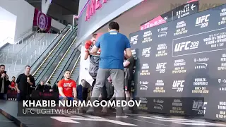 UFC 242: open workout Khabib nurmagomedov #abu Dhabi 2019