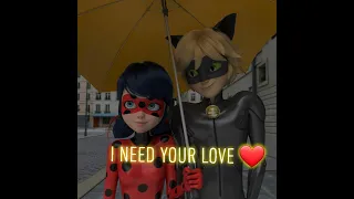 Calvin Harris - I Need Your Love ,ft. Ellie Goulding  ( Marinette / Ladybug and Adrien / Cat Noir )