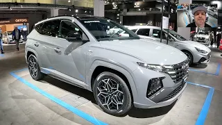 Hyundai Tucson N-line plug in hybrid Lux Pak. 4WD SUV all new model 2023 walkaround + interior K0604