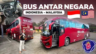 GOKIL , PERJALANAN MENEMBUS BATAS NEGARA ‼️Indonesia - Malaysia Naik Bus Biara Mas Scania .