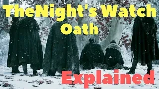 The Night's Watch Oath explained - livestream with Crowfood's Daughter