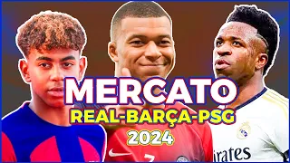 REAL MADRID, FC BARCELONE ET  PSG  MERCATO 2024 | JTFOOT N°10