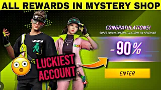 I GOT 70% DISCOUNT IN NEW MYSTERY SHOP EVENT FREE FIRE | BUYING ALL ITEMS IN MYSTERY SHOP FREE FIRE